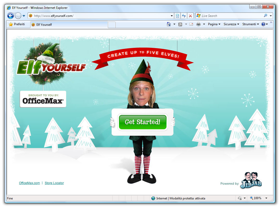 Figura 2. “Elf Yourself”: un esempio di marketing virale molto azzeccato