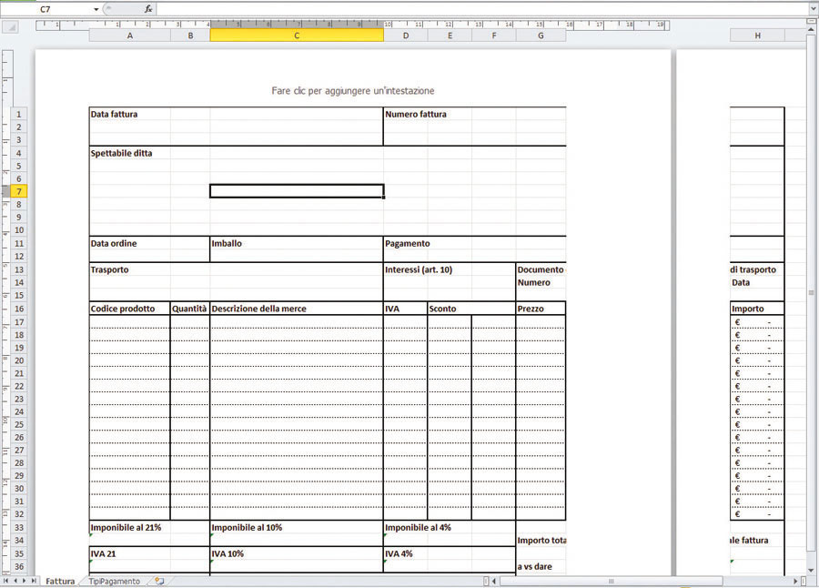 Figura 3: la visualizzazione Layout di pagina