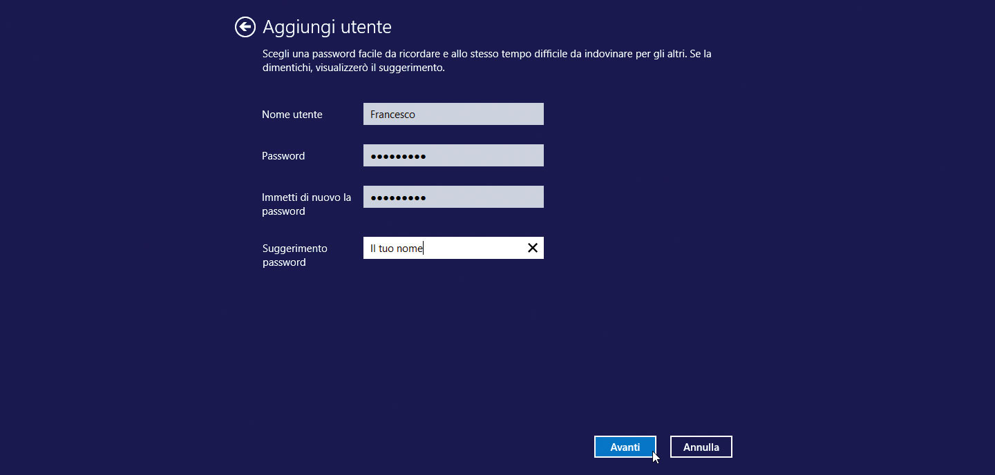 Figura 2: immissione di nome utente e password 