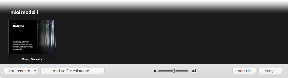 Figura 4: iBooks Author si è arricchito dei nuovi modelli