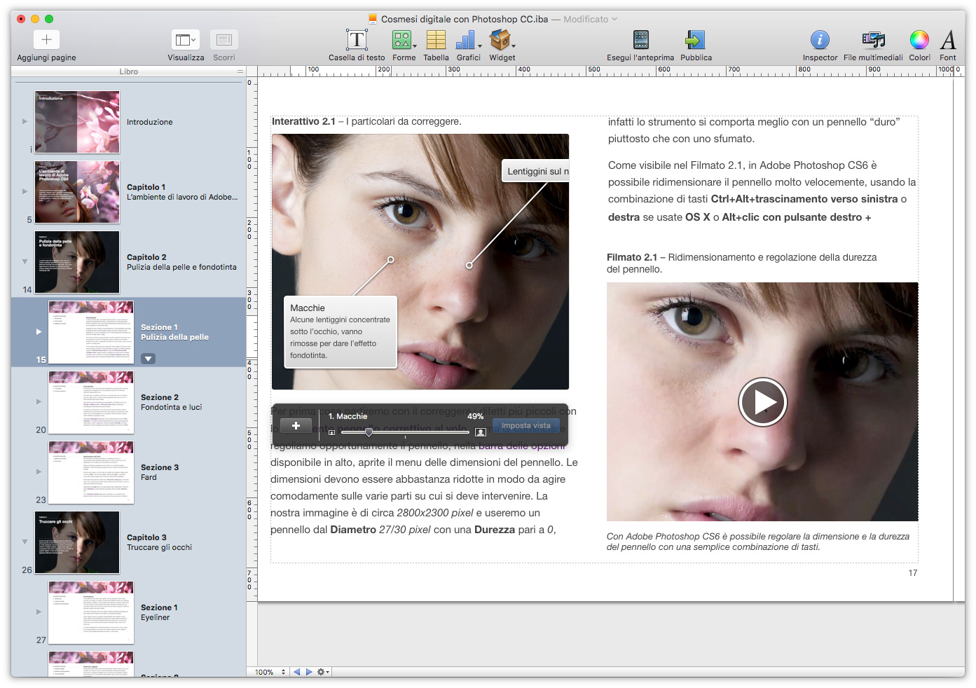 Figura 11: una immagine interattiva in iBooks Author